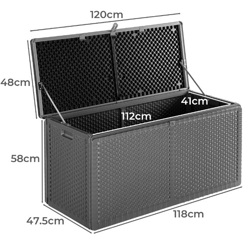 LivingFusion Betty Outdoor Storage Box Temple & ster