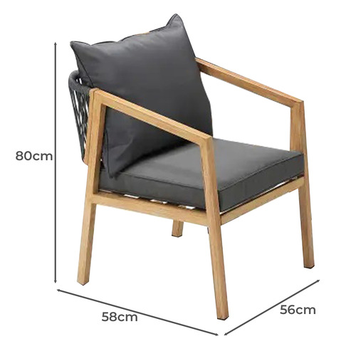 4 Seater Leonov Outdoor Dining Table & Chair Set