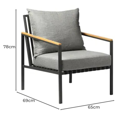 4 Seater Melvill Outdoor Dining Table & Chair Set