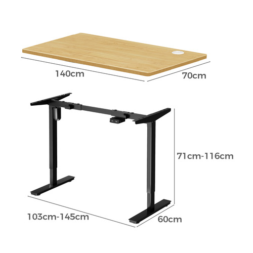 Lonsdale 140cm Single Motor Sit & Stand Desk