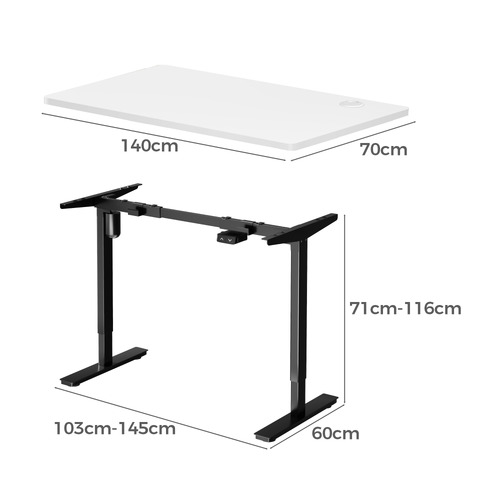 Lonsdale 140cm Single Motor Sit & Stand Desk