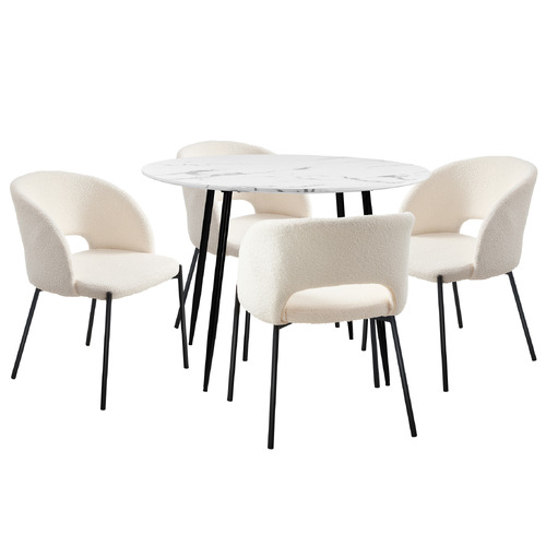 4 Seater Delanie Dining Table & Chair Set