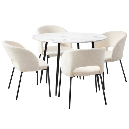 4 Seater Delanie Dining Table & Chair Set