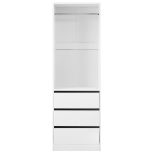 LivingFusion Cassandra 3 Drawer Wardrobe | Temple & Webster