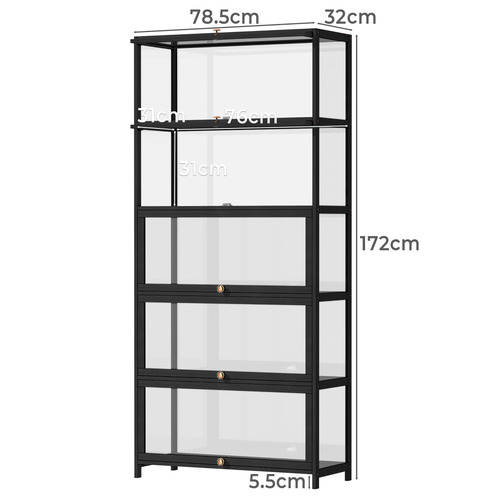 Etienne 5 Tier Display Cabinet