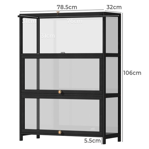 Etienne 3 Tier Display Cabinet