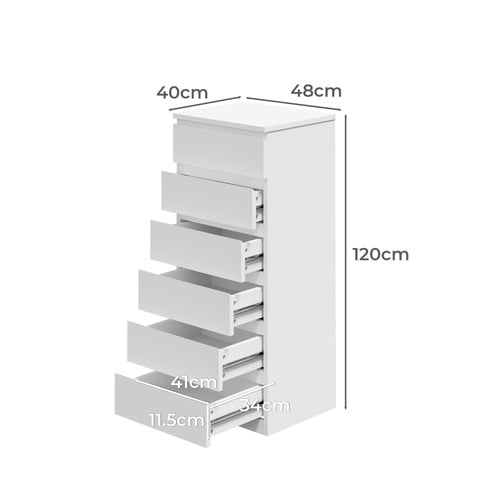 Jobelle 6 Drawer Chest
