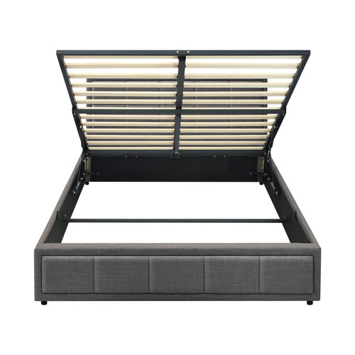 Grey Teo Gas Lift Bed Frame