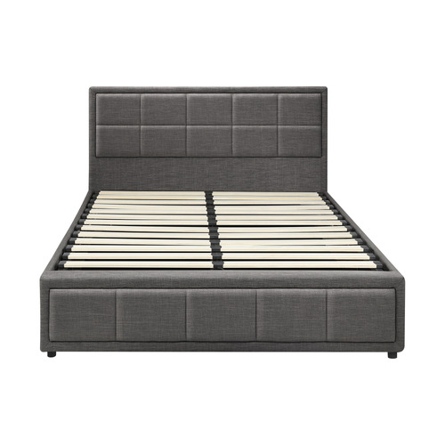 Grey Teo Gas Lift Bed Frame