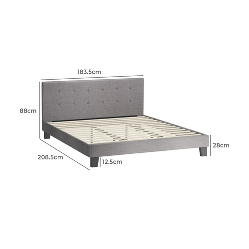 Grey Quiton Bed Frame