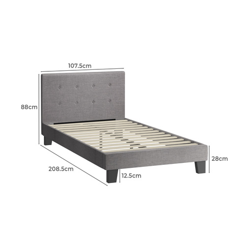Grey Quiton Bed Frame