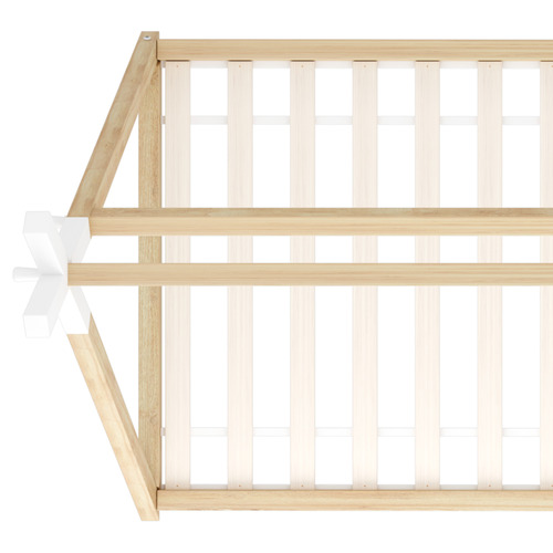 Klerk Pine Wood King Single Bed Frame