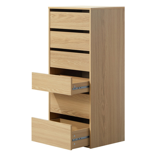 Natural Cassandra 6 Drawer Wardrobe