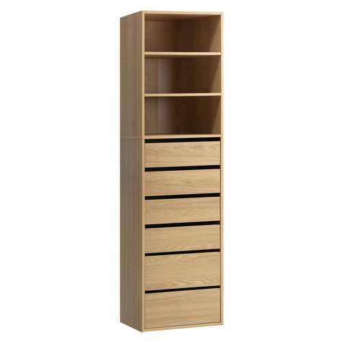Bradbury 6 Drawer & 3 Shelf Wardrobe