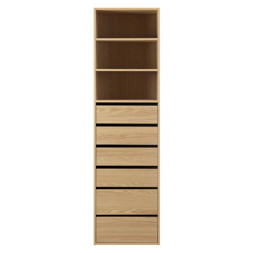 Bradbury 6 Drawer & 3 Shelf Wardrobe