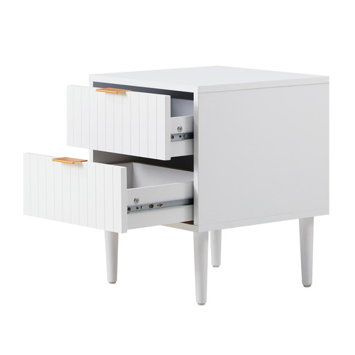 White Ylona Bedside Table