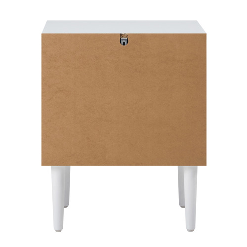 White Ylona Bedside Table