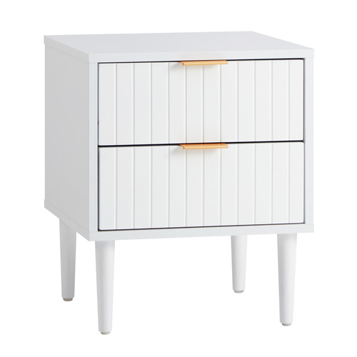 White Ylona Bedside Table