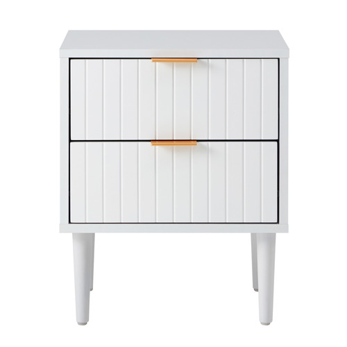 White Ylona Bedside Table