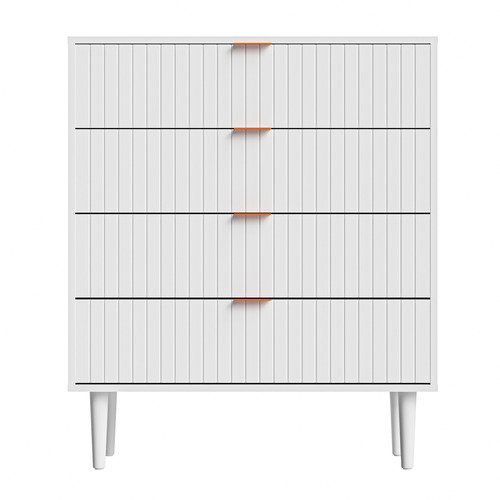 White Alliyah 4 Drawer Chest