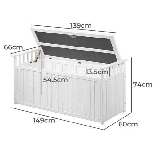 2 Seater Nicola Outdoor Storage Bench