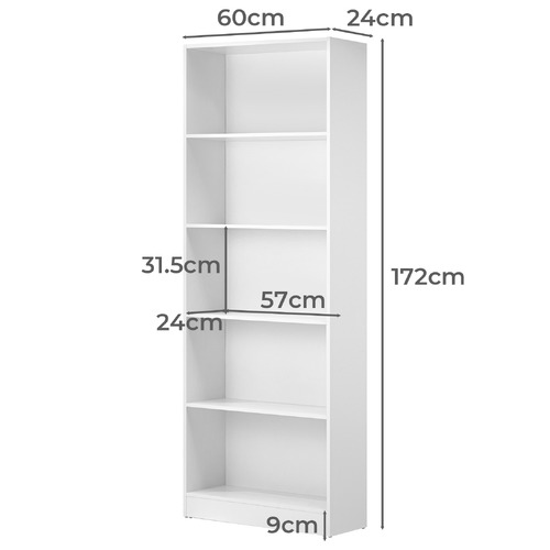 Luz 5 Tier Shelving Unit