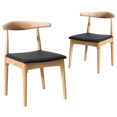 Natural & Black Banks Dining Chairs