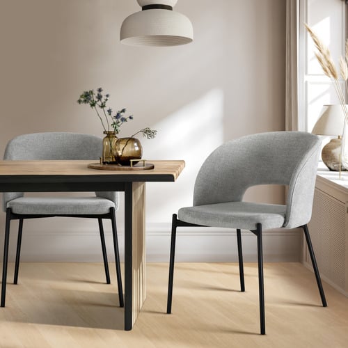 Grey Wilson Sherpa Dining Chairs