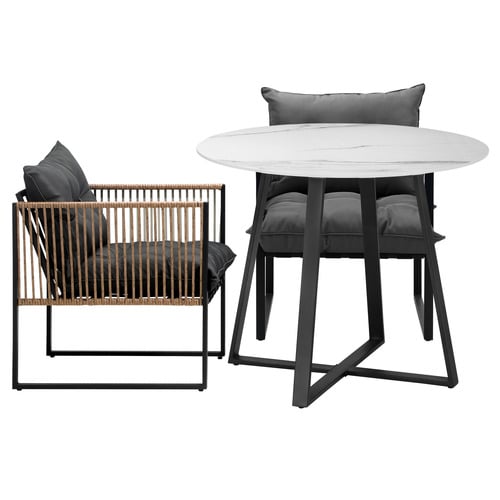 2 Seater Hicks Outdoor Dining Table & Chair Set