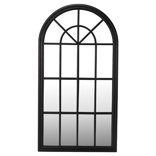 Black Gwen Paulownia Wood Wall Mirror