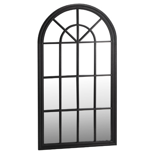 Black Gwen Paulownia Wood Wall Mirror