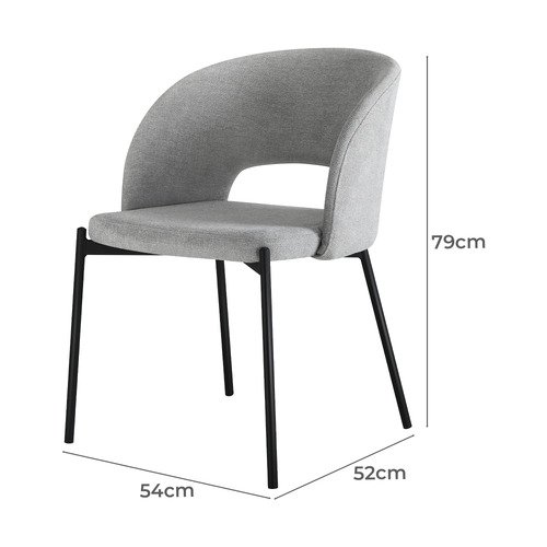 Grey Wilson Sherpa Dining Chairs