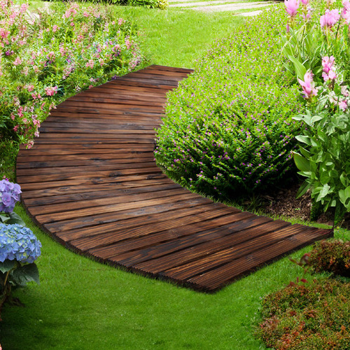 LivingFusion Madeleine Curved Garden Pathways | Temple & Webster