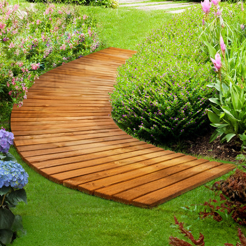 LivingFusion Madeleine Curved Garden Pathways | Temple & Webster