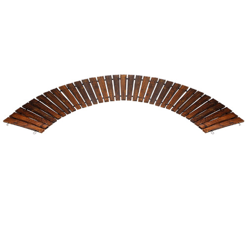Madeleine Fir Wood Curved Garden Pathway