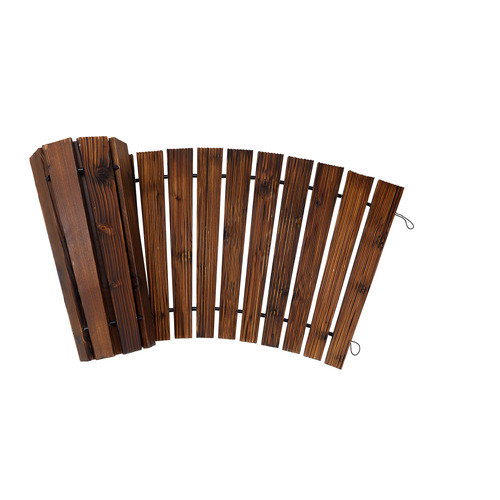 Madeleine Fir Wood Curved Garden Pathway