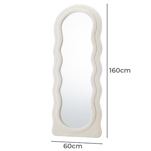 Verity Boucle Full Length Mirror