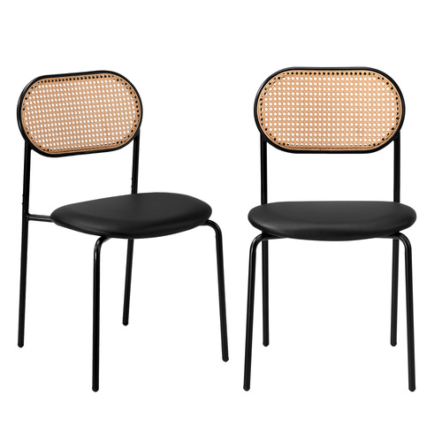 Radegonde Faux Leather Dining Chairs
