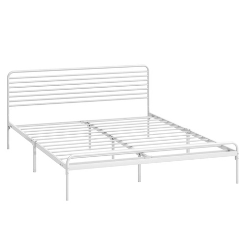 White Sonya Metal Bed Frame