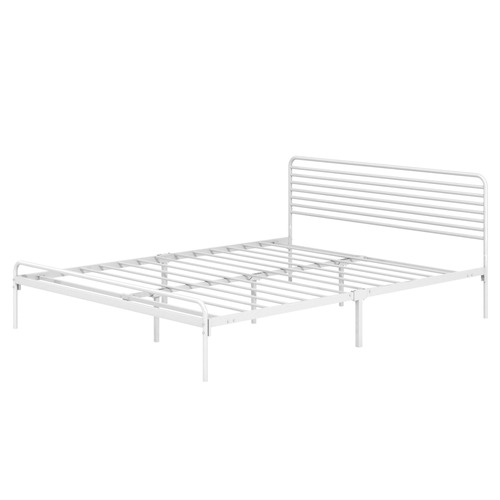 White Sonya Metal Bed Frame