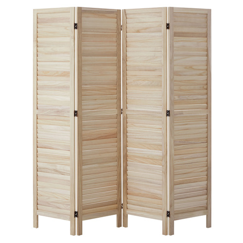 4 Panel Kryvo Paulownia Wood Room Divider