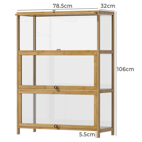 Etienne 3 Tier Display Cabinet