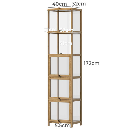 5 Door Lennon Display Cabinet