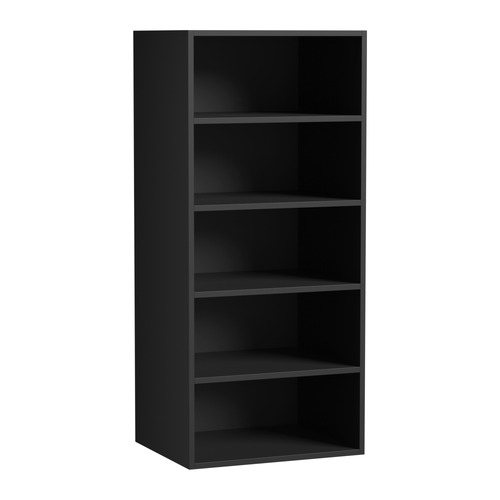 Black Cassandra 5 Shelf Wardrobe