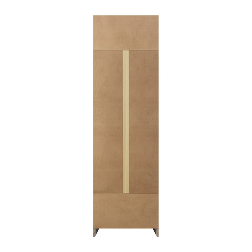 Black Cassandra 3 Shelf & Hanging Wardrobe