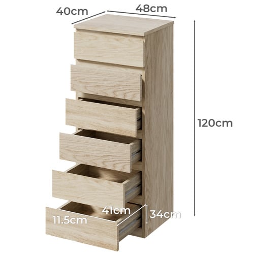 Jobelle 6 Drawer Tallboy