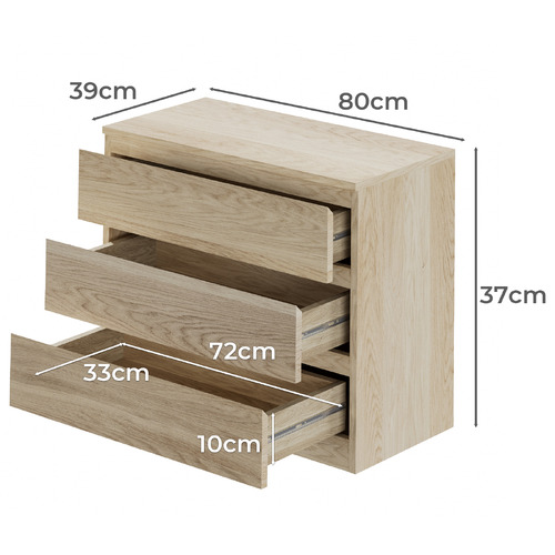 Jobelle 3 Drawer Chest