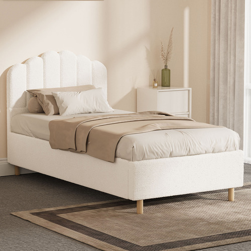 Livia Pine Wood Platform Bed