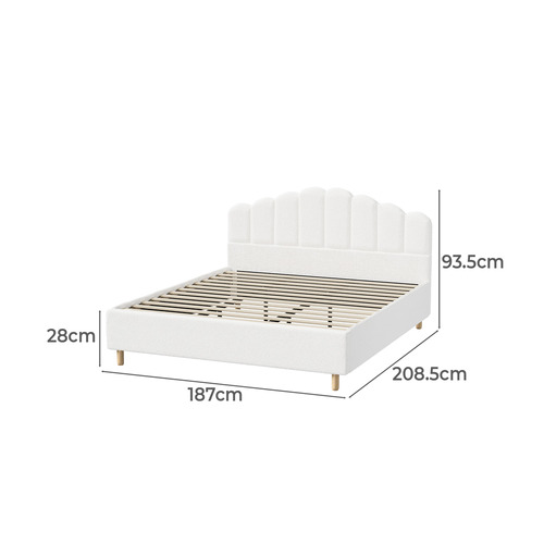 Ellora Boucle Bed Frame