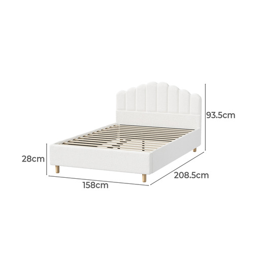 Ellora Boucle Bed Frame